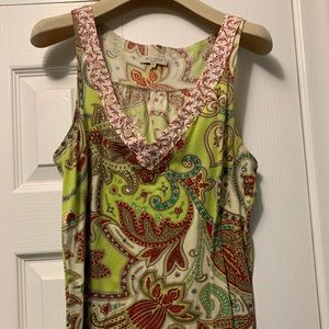 Womens Etro Paisley Tank IT Sz:46